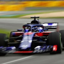 MELBOURNE, AUSTRALIA - MARCH 24: Brendon Hartley of New Zealand driving the (28) Scuderia Toro Rosso STR13 Honda on track during final practice for the Australian Formula One Grand Prix at Albert Park on March 24, 2018 in Melbourne, Australia.  (Photo by Robert Cianflone/Getty Images) // Getty Images / Red Bull Content Pool  // AP-1V5494RMW1W11 // Usage for editorial use only // Please go to www.redbullcontentpool.com for further information. //